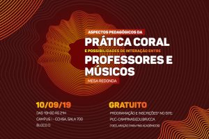 Aspectos Pedagógicos da Prática Coral e Interação entre Professores e Músicos @ Campus I – CCHSA, Sala 700 – Bloco D.