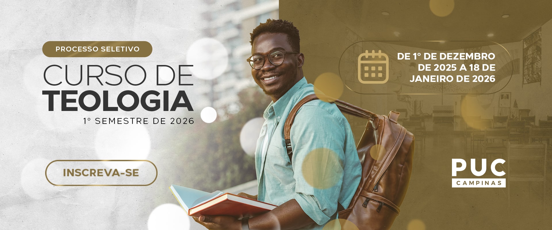 Processo Seletivo Curso de Teologia 1º Semestre de 2026