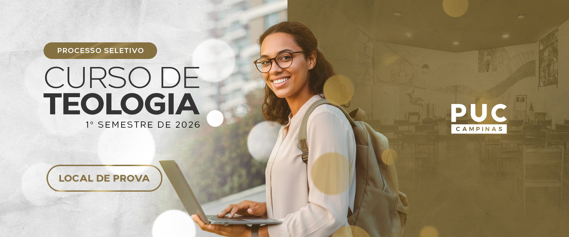 Processo Seletivo Curso de Teologia 1º Semestre de 2026 – Local da Prova