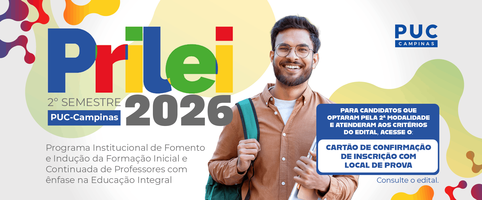 Processo Seletivo aos Cursos de Licenciatura no Contexto do Programa PRILEI – 2º Semestre 2026
