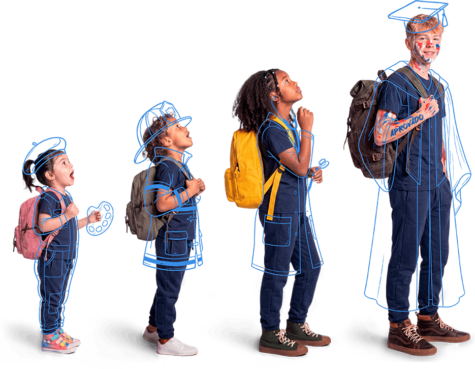 Alunos do Colégio Pio XII, da Educação Infantil ao Ensino Médio